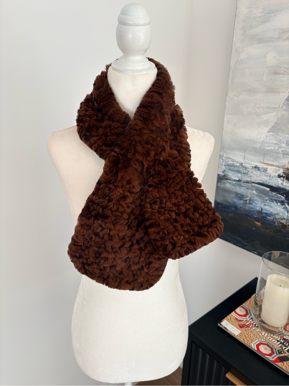 Vintage Cassin fur Scarf (Rabbit)